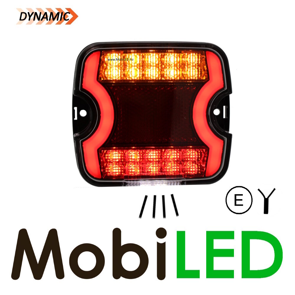 Rear light 3 functions 12-24V Left E-mark Rear light 3 functions 12-24V Left E-mark