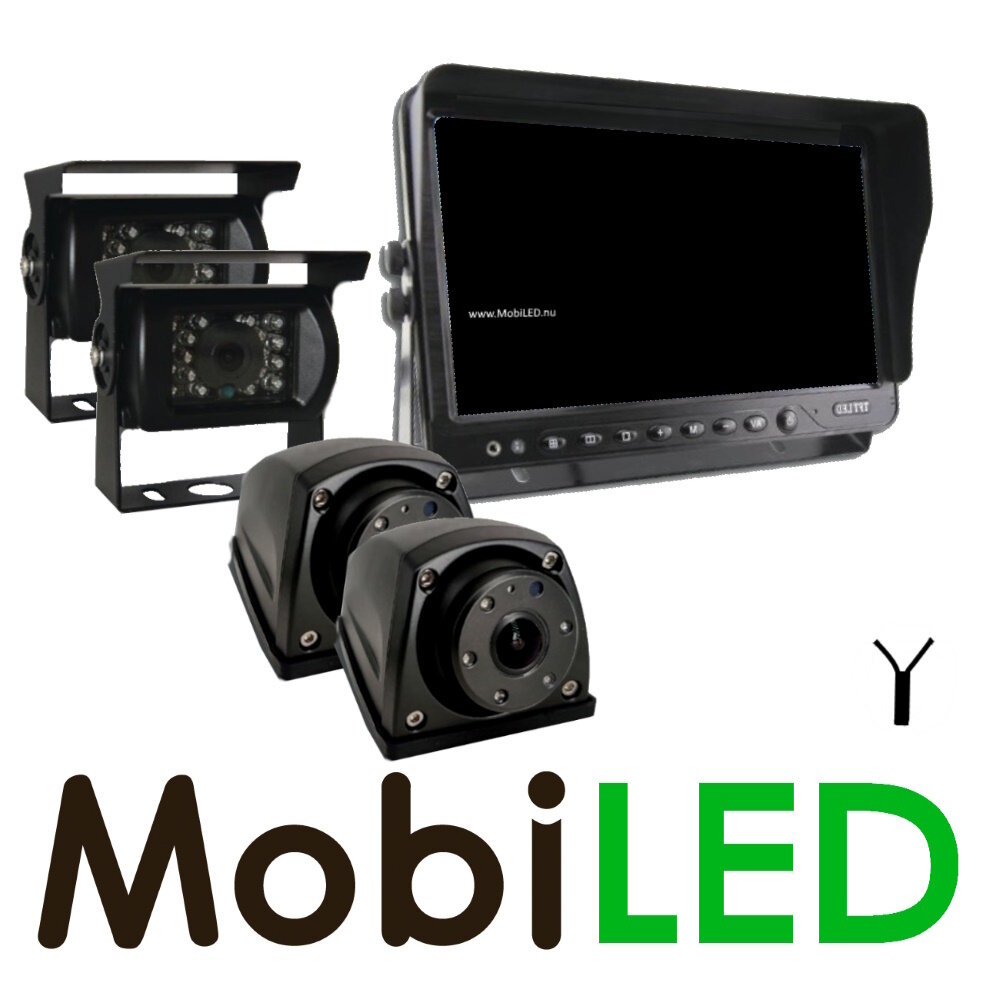 AI Achteruitrij camera set met 4 camera's bedraad AI Achteruitrij camera set met 4 camera's bedraad