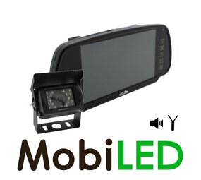 Reversing camera kit for rear view mirror wired