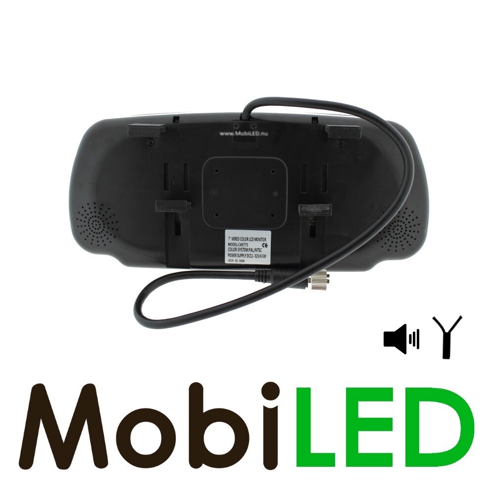 Kit de caméra de recul, moniteur et caméra pour miroir avec fil