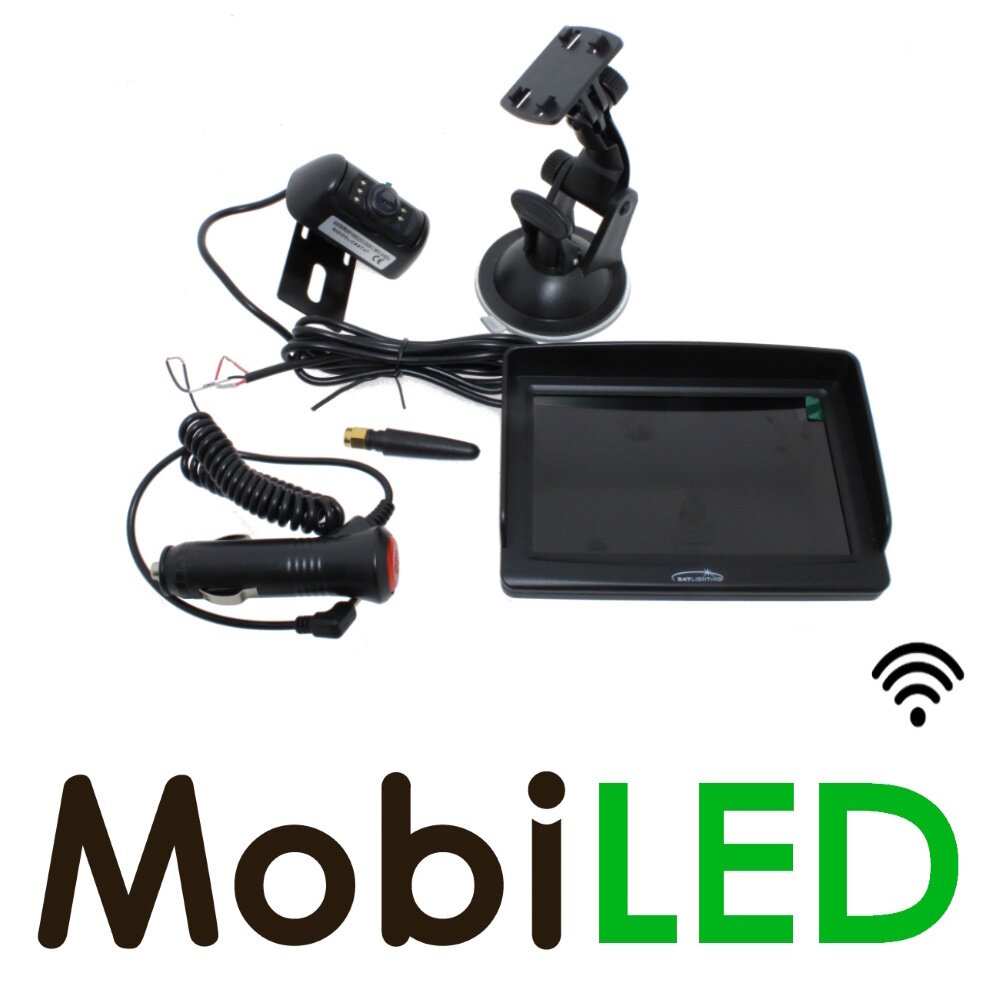 5" Achteruitrij camera set, monitor en camera draadloos