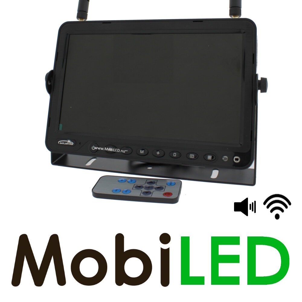 Quad monitor 9" draadloos