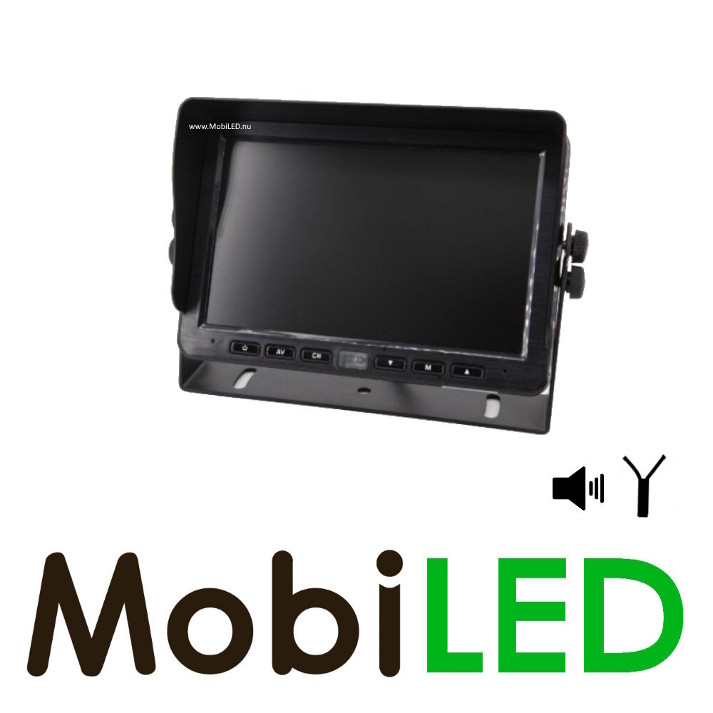 Monitor écran divisé 7" pour camera's câblés