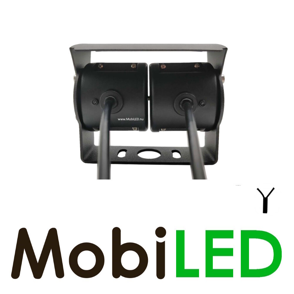 Appareil photo avec 2 objectifs réglables séparément couleur