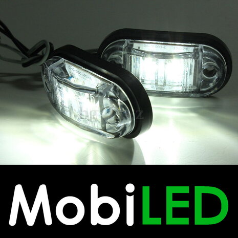 Side marking white dark look multivoltage E-mark