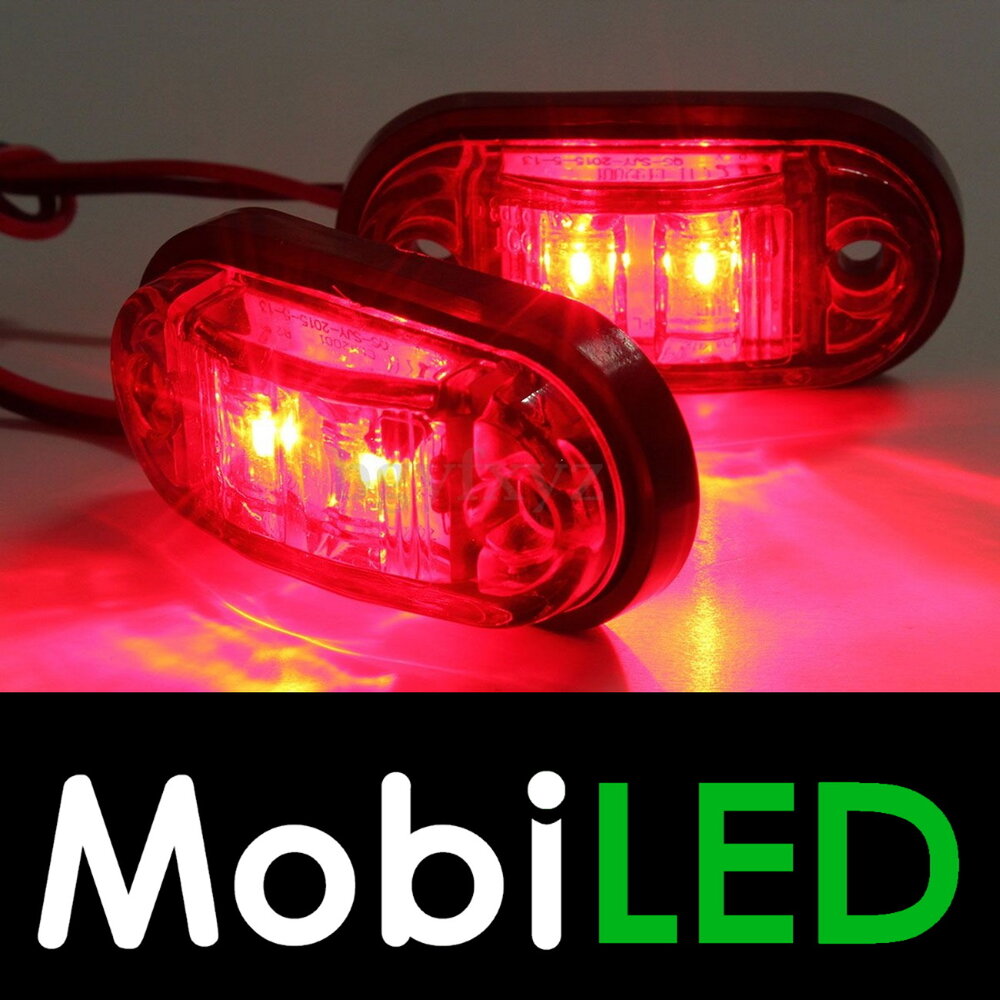 Zijmarkering rood dark look multivoltage E-keur