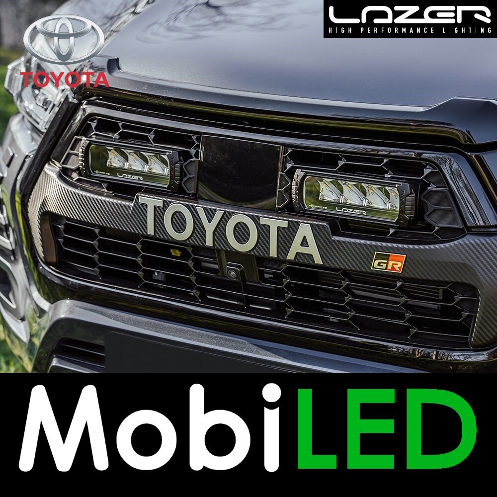 LAZER LAZER Grille set met Tripple-R 750 Toyota Hilux GR Sport 2023-2024 LAZER LAZER Grille set met Tripple-R 750 Toyota Hilux GR Sport 2023-2024