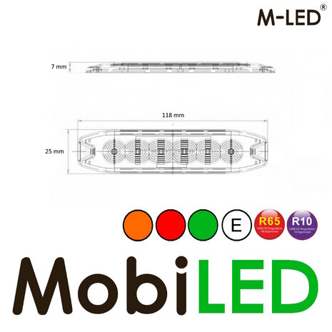 M-LED M-LED Tri-color flitser amber/rood/groen E-keur M-LED M-LED Tri-color flitser amber/rood/groen E-keur