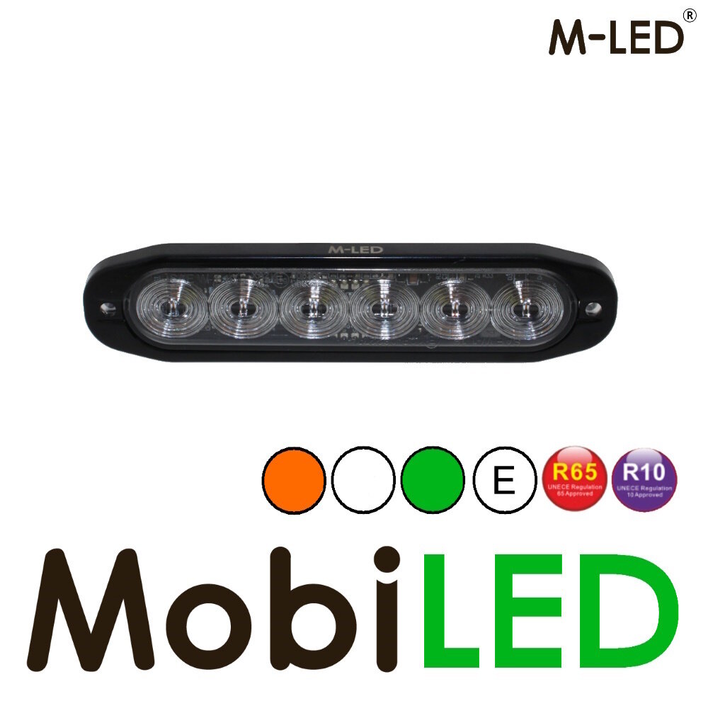 M-LED M-LED Tri-color flitser amber/wit/groen E-keur M-LED M-LED Tri-color flitser amber/wit/groen E-keur