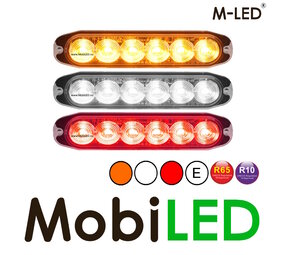 M-LED M-LED Tri-color flitser amber / wit / rood M-LED M-LED Tri-color flitser amber / wit / rood