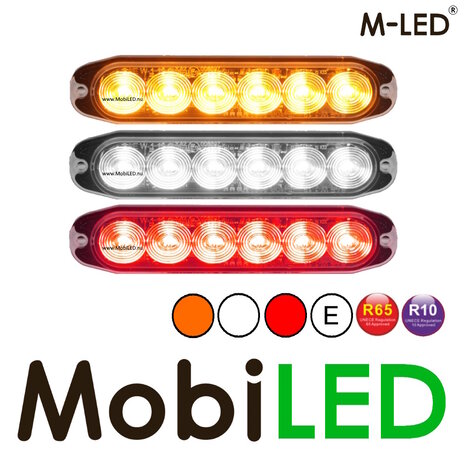 M-LED M-LED Flash tricolore ambre / blanc / rouge E-marque M-LED M-LED Flash tricolore ambre / blanc / rouge E-marque