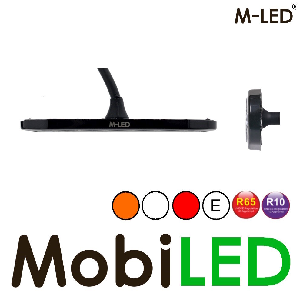 M-LED M-LED Flash tricolore ambre / blanc / rouge E-marque M-LED M-LED Flash tricolore ambre / blanc / rouge E-marque