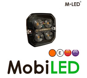 M-LED Flasher with red/white position light amber M-LED Flasher with red/white position light amber