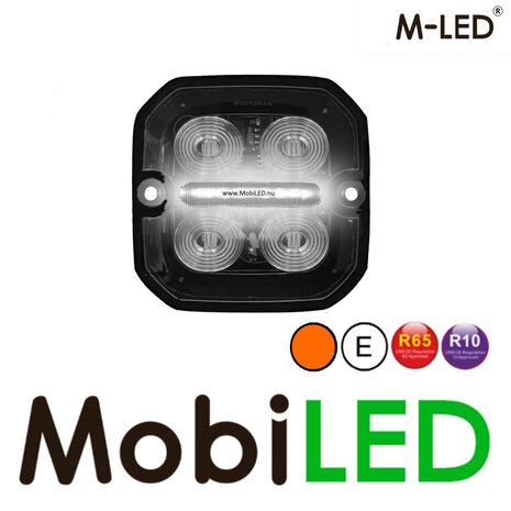 M-LED M-LED Flitser amber met positielicht rood/wit E-keur