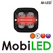 M-LED M-LED Flash ambre avec feu de position rouge/blanc E-marque