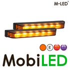 M-LED M-LED 2 Flashes ultra étroits ambre regard de fumée 6 LED avec boîte de jonction E-marque