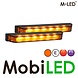 M-LED M-LED 2 Flashes ultra étroits ambre regard de fumée 6 LED avec boîte de jonction E-marque
