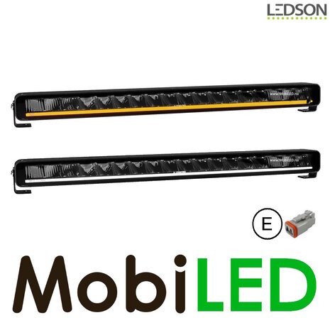 LEDSON Ledson barre LED Orbix21+ avec feu de position ambre/blanc 90W E-marque