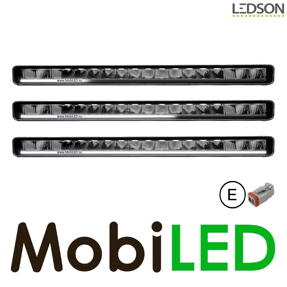 LEDSON Ledson barre LED Orbix21+ avec feu de position ambre/blanc 90W E-marque