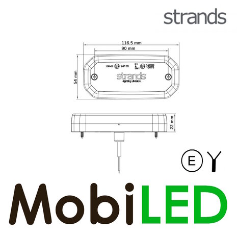 Strands Strands FOR9T Scale feu de position Blanc 10-40 volts