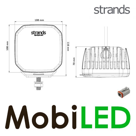 Strands Strands FOR9T No-Glare Lampe de travail 78W