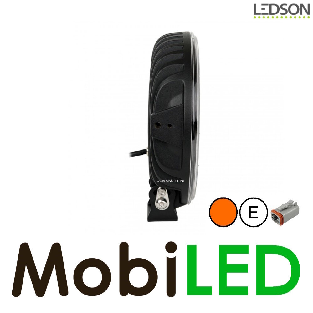 LEDSON Pollux9+ 9" 120W verstraler met positielicht wit/amber en flitser LEDSON Pollux9+ 9" 120W verstraler met positielicht wit/amber en flitser