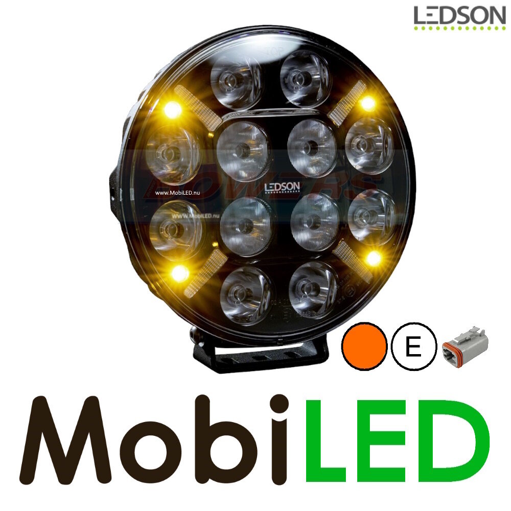 LEDSON Pollux9+ 9" 120W projecteur loin avec feu de position blanc/ambre et flash