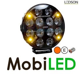 LEDSON Pollux9+ 9" 120 W Verstraler met positielicht en flitser LEDSON Pollux9+ 9" 120 W Verstraler met positielicht en flitser