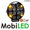 LEDSON Pollux9+ 9" 120W verstraler met positielicht wit/amber en flitser LEDSON Pollux9+ 9" 120W verstraler met positielicht wit/amber en flitser