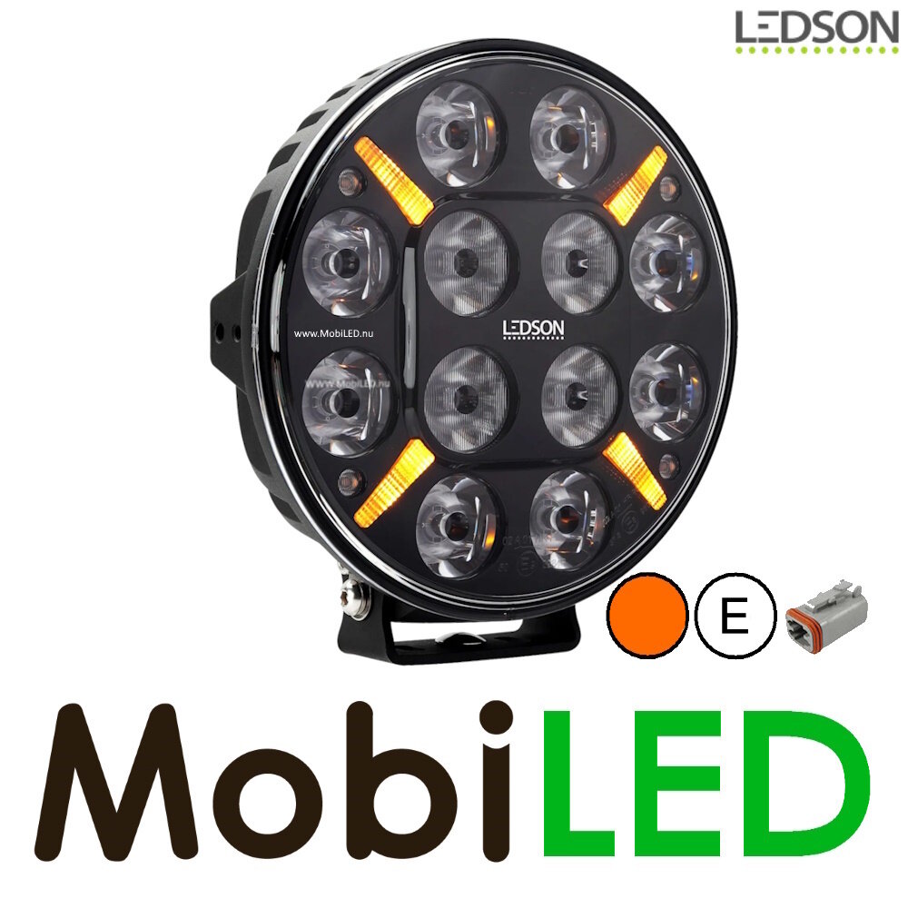 LEDSON Pollux9+ 9" 120W spotlight with position light white/amber and flash LEDSON Pollux9+ 9" 120W spotlight with position light white/amber and flash