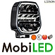 LEDSON Ledson Epix9+ 9" 180W verstraler met amber/wit positielicht en flitser Zwart E-keur LEDSON Ledson Epix9+ 9" 180W verstraler met amber/wit positielicht en flitser Zwart E-keur