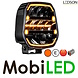 LEDSON Ledson Epix9+ 9" 180W spotlight with amber/white position light and flash Black E-mark LEDSON Ledson Epix9+ 9" 180W spotlight with amber/white position light and flash Black E-mark