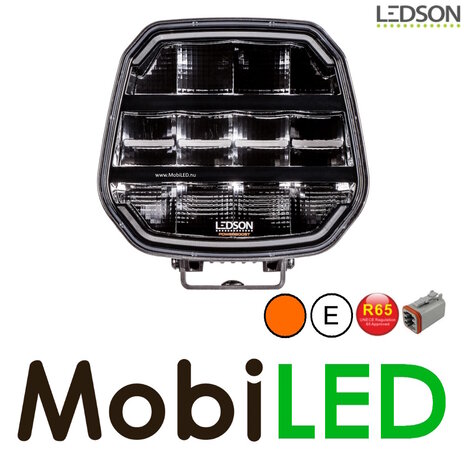 LEDSON Ledson Epix9+ 9" 180W spotlight with amber/white position light and flash Black E-mark LEDSON Ledson Epix9+ 9" 180W spotlight with amber/white position light and flash Black E-mark