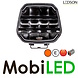 LEDSON Ledson Epix9+ 9" 180W verstraler met amber/wit positielicht en flitser Zwart E-keur LEDSON Ledson Epix9+ 9" 180W verstraler met amber/wit positielicht en flitser Zwart E-keur