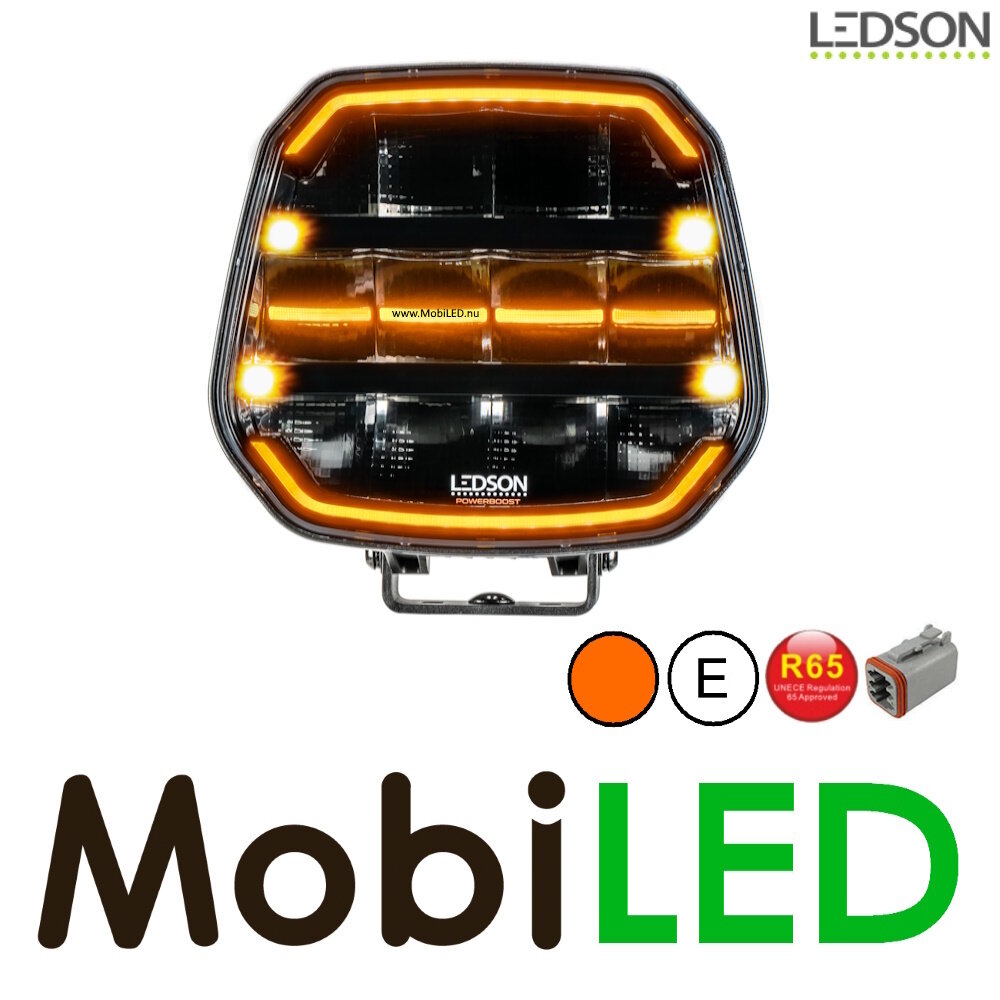 LEDSON Ledson Epix9+ 9" 180W spotlight with amber/white position light and flash Black E-mark LEDSON Ledson Epix9+ 9" 180W spotlight with amber/white position light and flash Black E-mark