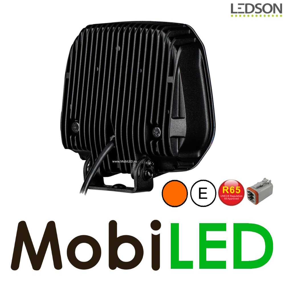 LEDSON Ledson Epix9+ 9" 180W spotlight with amber/white position light and flash Black E-mark LEDSON Ledson Epix9+ 9" 180W spotlight with amber/white position light and flash Black E-mark