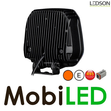 LEDSON Ledson Epix9+ 9" 180W projecteur loin avec feu de position blanc/ambre et flash Noir