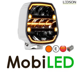 LEDSON Epix9+ met amber/wit positielicht en flitser 9 inch wit LEDSON Epix9+ met amber/wit positielicht en flitser 9 inch wit
