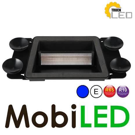 TruckLED Window flasher with suction cups blue E-mark