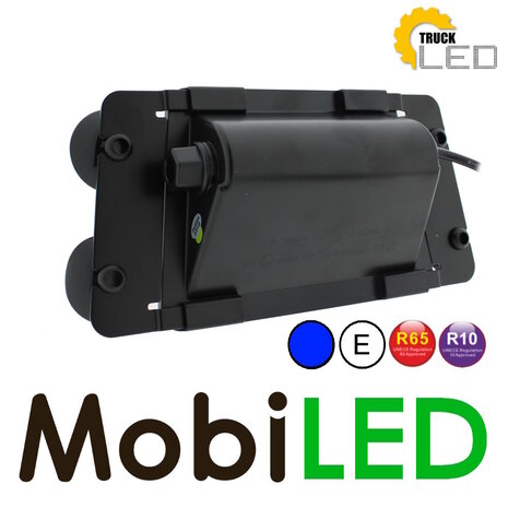 TruckLED Window flasher with suction cups blue E-mark