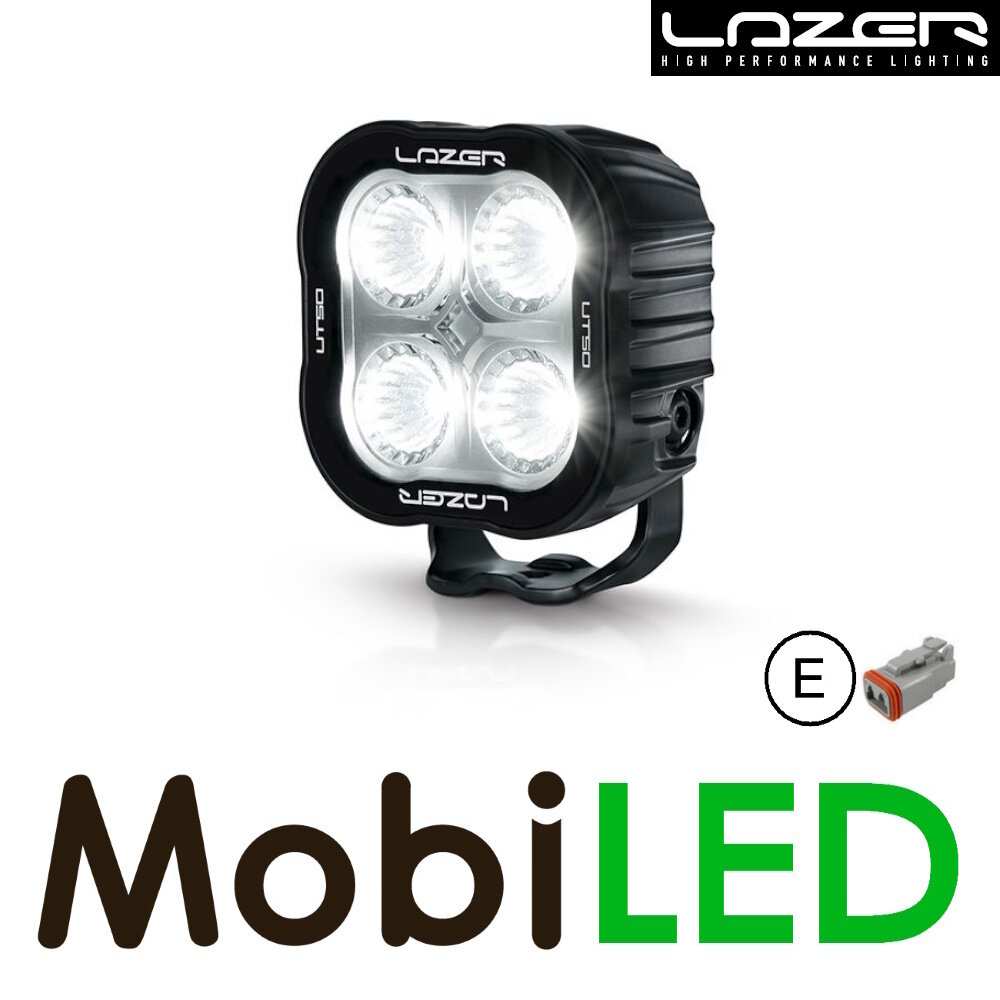 LAZER Utility work lamp 10 cm 50W with red taillight E-mark