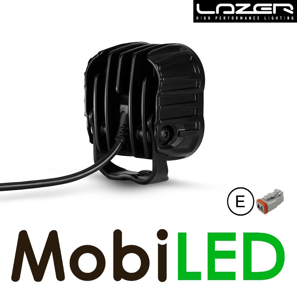 LAZER Utility werklamp 10 cm 50W met rood achterlicht E-keur