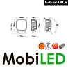 LAZER LAZER Utility werklamp 10 cm 50W met rood achterlicht en flitser E-keur