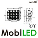 M-LED M-LED worklight 12 LEDs 60W E-mark M-LED M-LED worklight 12 LEDs 60W E-mark
