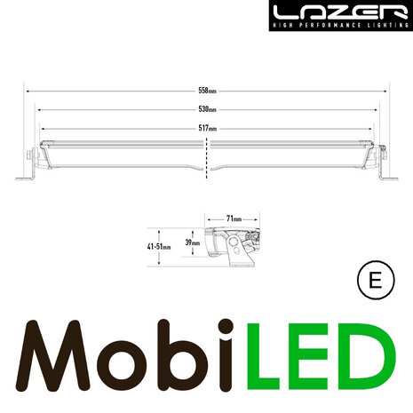 LAZER Lazer Glide Elite 510 mm 130W E-marque LAZER Lazer Glide Elite 510 mm 130W E-marque