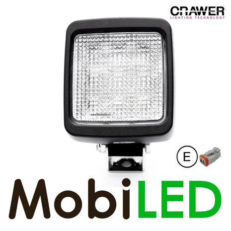 Crawer Werklamp 45W vierkant draaibaar E-keur Crawer Werklamp 45W vierkant draaibaar E-keur