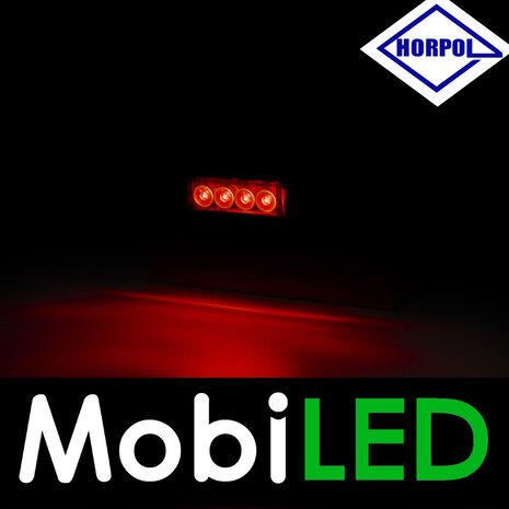 HORPOL Marquage ligne slim 4 LED rouge graphite E-marque 12-24 volts