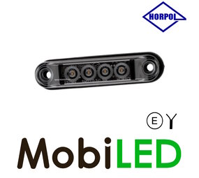 HORPOL Markering slim line 4 leds amber graphite HORPOL Markering slim line 4 leds amber graphite