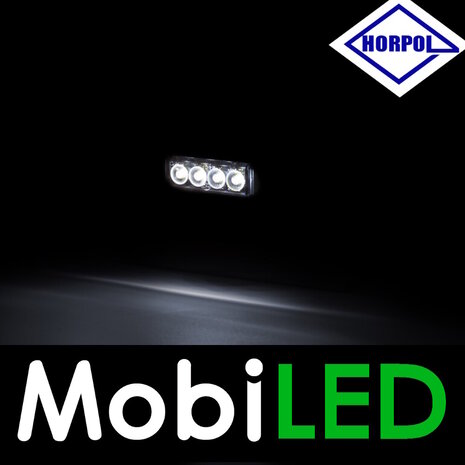 HORPOL Horpol Markering slim line 4 leds wit graphite E-mark 12-24 volt