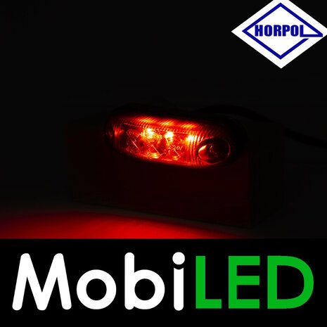 HORPOL Contour lighting Graphite red surface mounting 12-24 volts E-mark